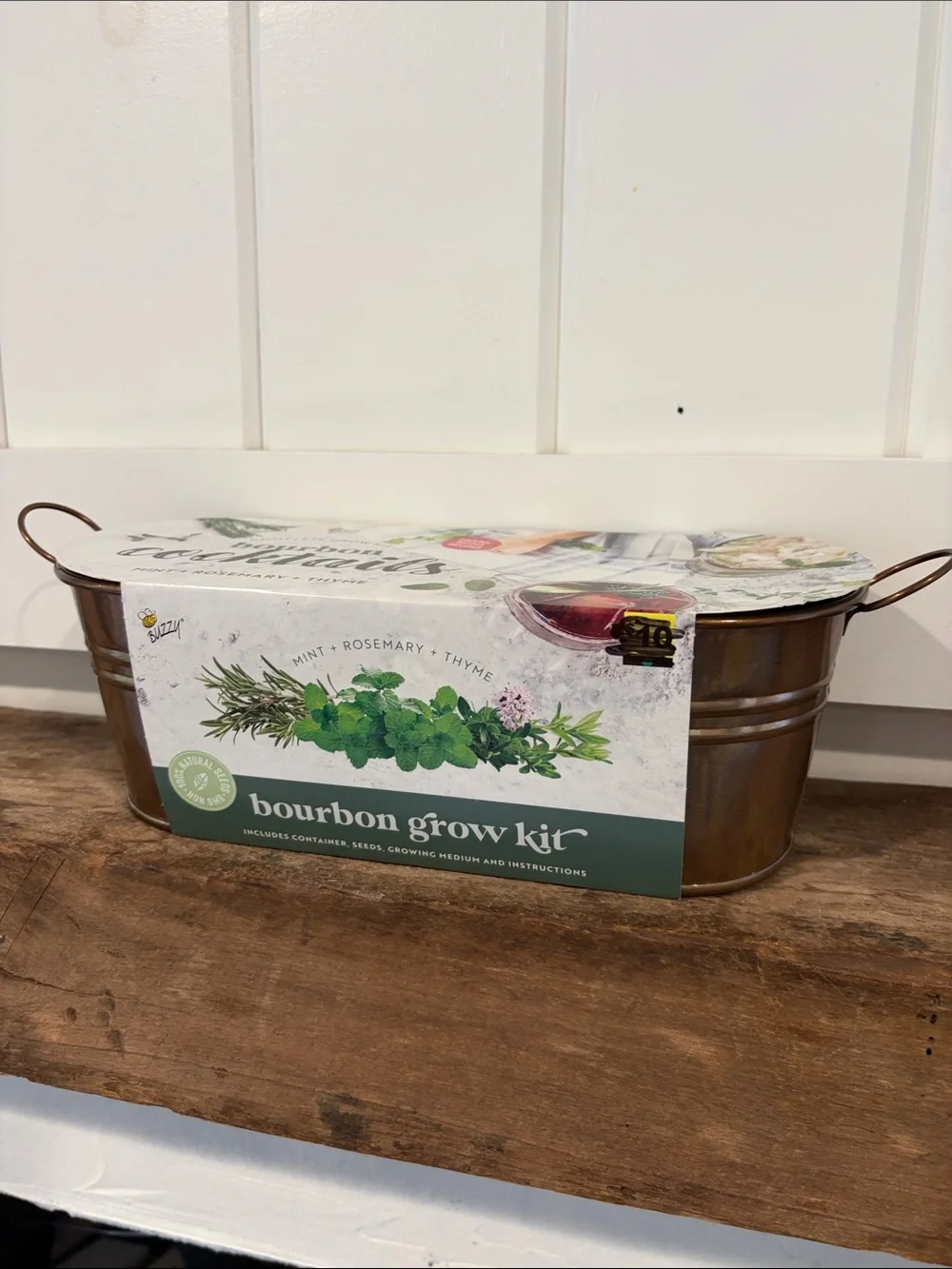 Bourbon Cocktails Grow Kit - Mint Rosemary Thyme